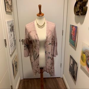 Ginger G short sleeved boho floral kimono